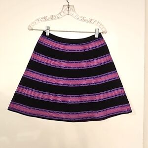 miami multicolored skater circle skiry abstract print Medium pink purple black